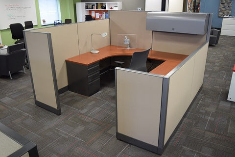 Knoll Morrison Cubicle Used 6.5'x8'x64"-56"H