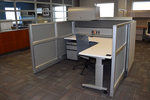 Knoll Currents & Morrison Cubicle Used 6'x6'x48"H