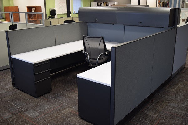 Knoll Morrison Cubicle Re manufactured 8'x8'x64"-48" High-low