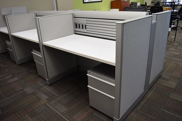 Knoll Currents & Morrison Cubicle Used 4'x2'x42"H Benching Stations